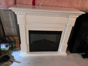 Dimplex Essex Electric Fireplace With White Mantel