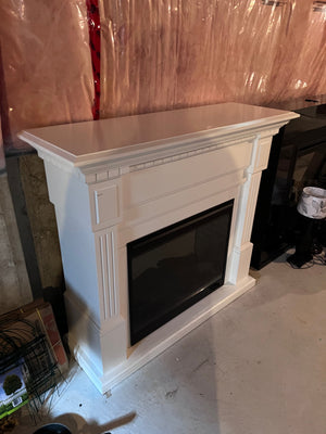 Dimplex Essex Electric Fireplace With White Mantel