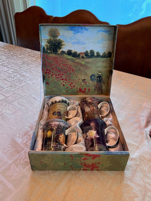 McIntosh Mugs Set of 4, Monet Classics, Fine Bone China (*NEW IN BOX)