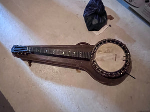 Antique Banjo with Original Case