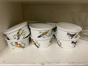 10 Pilivite Porcelain Bird Ramerkins