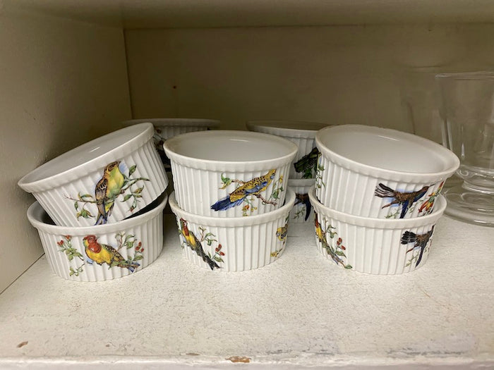 10 Pilivite Porcelain Bird Ramerkins