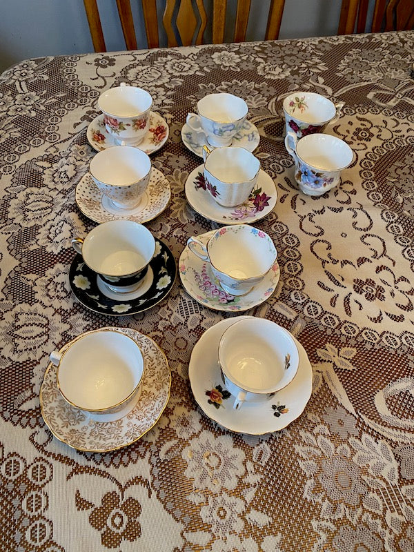 Bone China Cup & Saucer Lot
