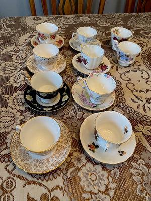 Bone China Cup & Saucer Lot
