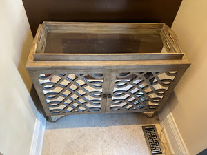 "Mercana" Mirrored Cabinet, Tray Top # 1