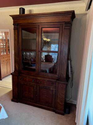 The Art Shoppe Mahogany & Maple Hutch/Cabinet