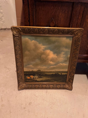 Printed Reproduction of Jacob van Ruisdael's "View of Haarlem with Bleaching Grounds"