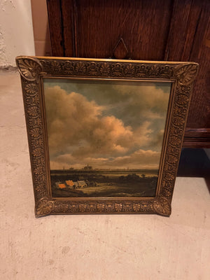 Printed Reproduction of Jacob van Ruisdael's "View of Haarlem with Bleaching Grounds"