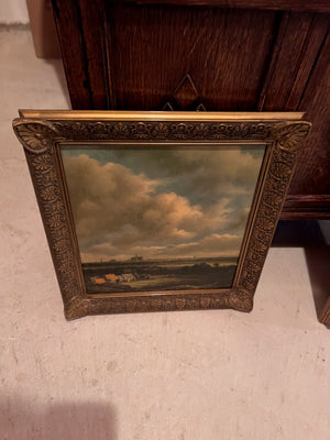 Printed Reproduction of Jacob van Ruisdael's "View of Haarlem with Bleaching Grounds"