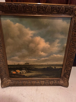 Printed Reproduction of Jacob van Ruisdael's "View of Haarlem with Bleaching Grounds"