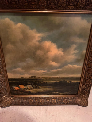 Printed Reproduction of Jacob van Ruisdael's "View of Haarlem with Bleaching Grounds"