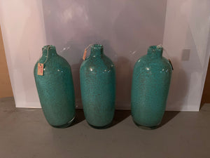 *Brand New- Torre & Tagus 3 Large Blue Glass Vases