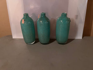 *Brand New- Torre & Tagus 3 Large Blue Glass Vases