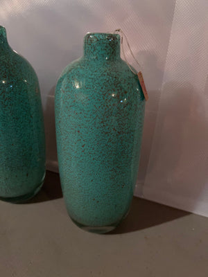 *Brand New- Torre & Tagus 3 Large Blue Glass Vases