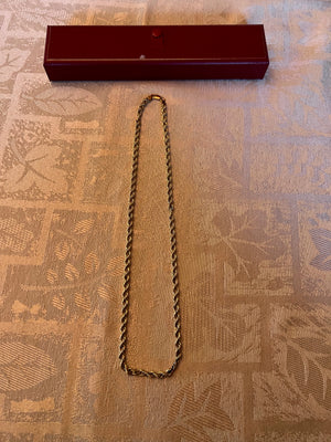 14k Gold Rope Necklace (*11 Grams)
