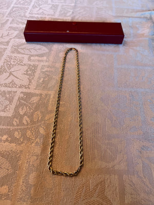 14k Gold Rope Necklace (*11 Grams)