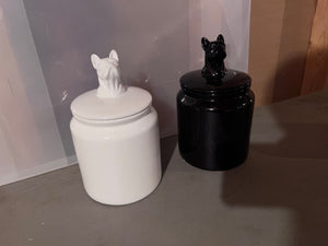 *Brand New- Torre & Tagus 2 "French Bulldog" Canisters