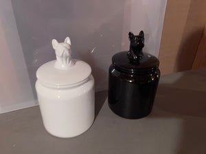 *Brand New- Torre & Tagus 2 "French Bulldog" Canisters