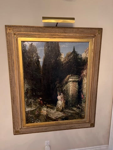 Original Framed Painting w/Light by A. H. Anderson