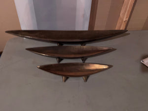 *Brand New- Torre & Tagus 3 Gold Tapered Boat Bowls