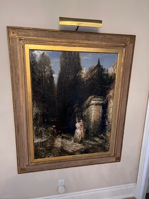 Original Framed Painting w/Light by A. H. Anderson