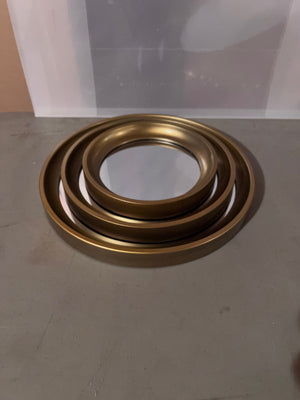 *Brand New- Torre & Tagus Set of 3 Portico Round Gold Mirrors (*2 Available)