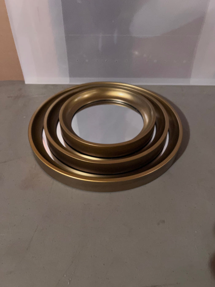 *Brand New- Torre & Tagus Set of 3 Portico Round Gold Mirrors (*2 Available)