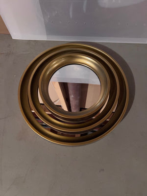*Brand New- Torre & Tagus Set of 3 Portico Round Gold Mirrors (*2 Available)