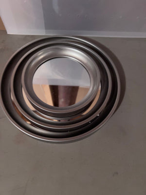 *Brand New- Torre & Tagus Set of 3 Portico Round Silver Mirrors (*2 Available)