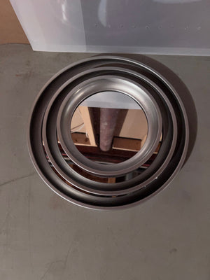 *Brand New- Torre & Tagus Set of 3 Portico Round Silver Mirrors (*2 Available)