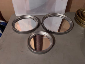 *Brand New- Torre & Tagus Set of 3 Portico Round Silver Mirrors (*2 Available)