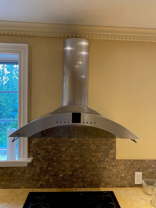 GE Monogram Stainless Steel Range Hood