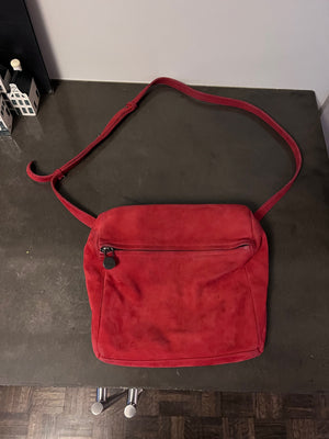 ARCHE Nubuck Suede Red Purse