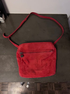 ARCHE Nubuck Suede Red Purse