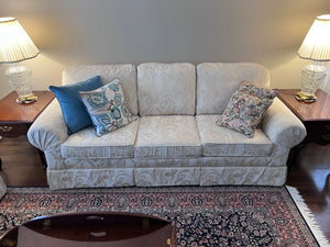 Cream Upholstered Sofa- Future Chair Ltd.