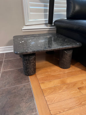Italian Green Marble Side Table