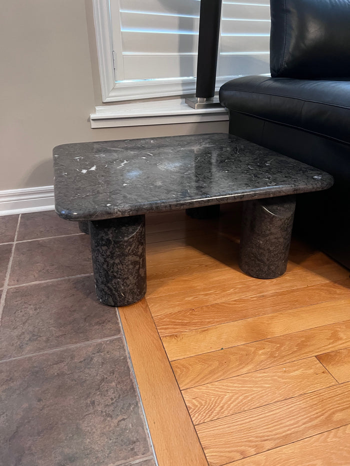 Italian Green Marble Side Table