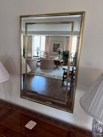 Double Gold Frame Mirror