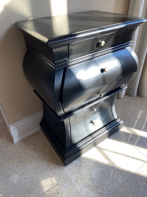 Black 5 Drawer Tub Cabinet