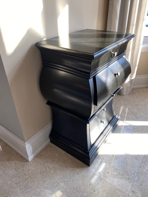 Black 5 Drawer Tub Cabinet