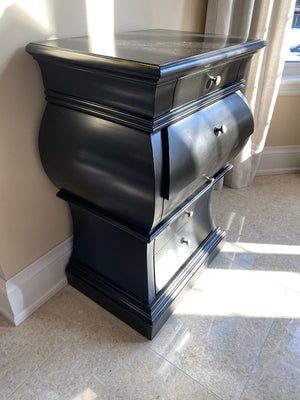 Black 5 Drawer Tub Cabinet