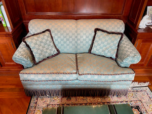 Custom Upholstered Down Filled Love Seat