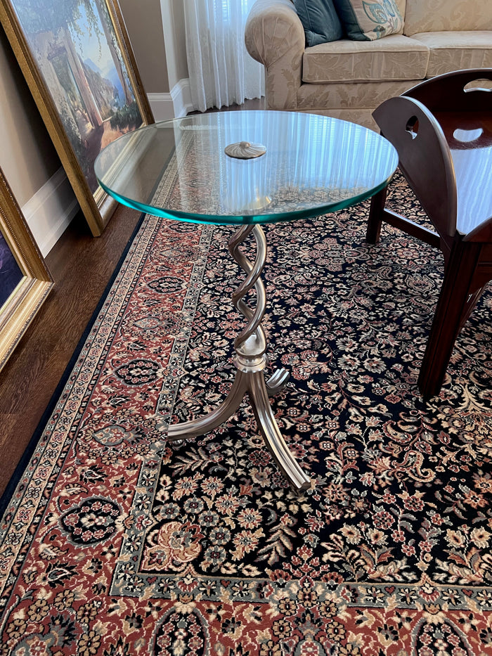 Small Glass Side Table