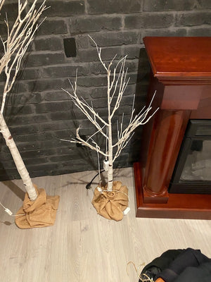 Artificial Indoor Light Up Birch Tree Lot