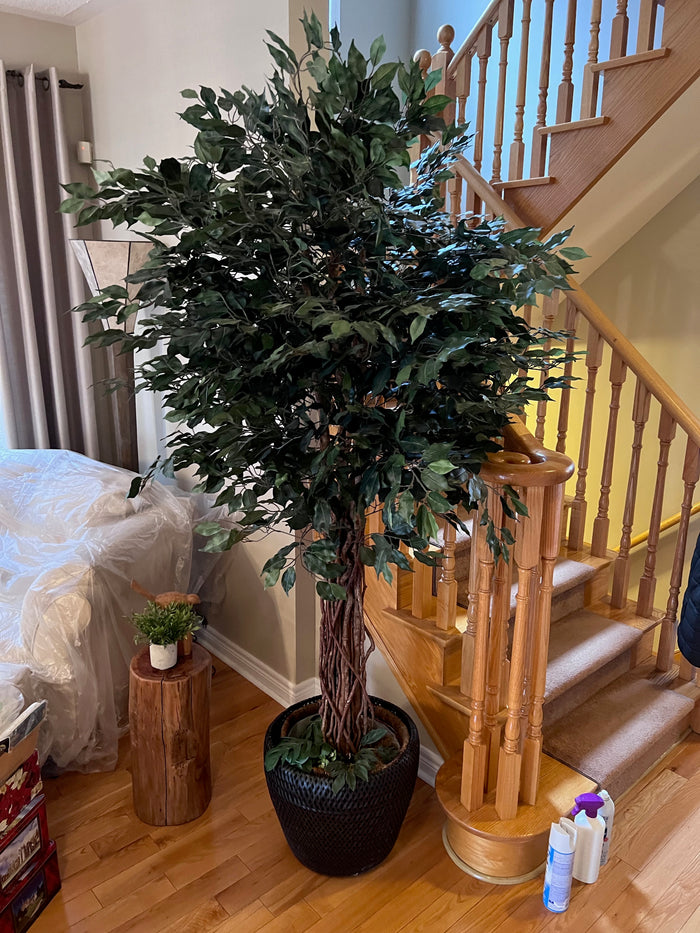 Faux Tree with Planter