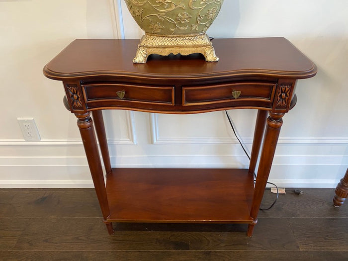 2 Drawer Small Console Table