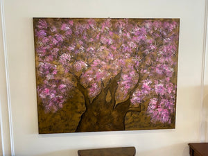 Tree, Purple Flowers Wall Art