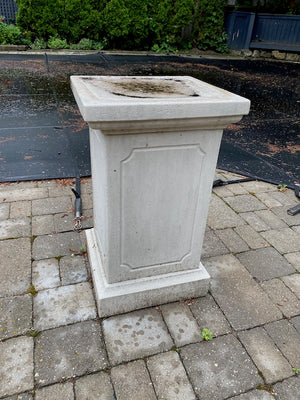 Outdoor Faux Cement Pedestal Stand