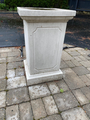 Outdoor Faux Cement Pedestal Stand