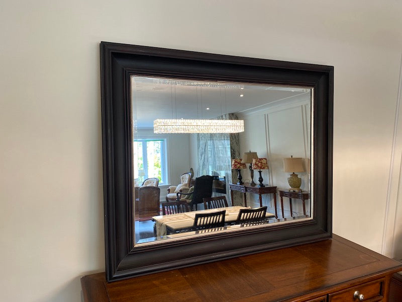 "Gallery" Brown Framed Mirror